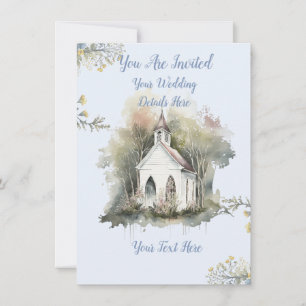 Faire-part de mariage à l'église
