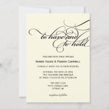 faire-part de mariage | À Tenir - Ivoire
