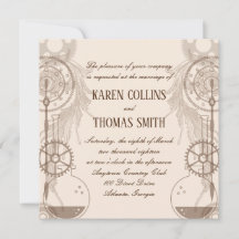 Faire-part de mariage à vapeur