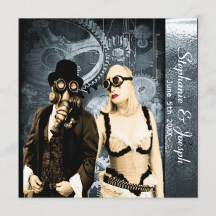 faire-part de mariage à vapeur