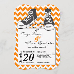 faire-part de mariage adolescent de Chevron des