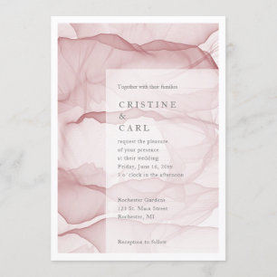 Faire-part de mariage aéré et léger