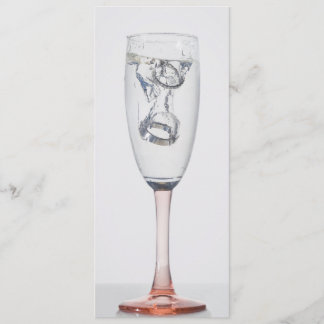 Faire-part de mariage anneaux de champagne