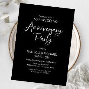 Faire-part de mariage anniversaire calligraphie ch
