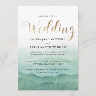 Faire-part de mariage - Aquarelle