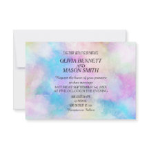 Faire-part de mariage Aquarelle Chic Moderne