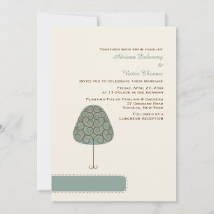 Faire-part de mariage Arbre Tourbillonnant