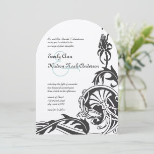 Faire-part de mariage Art déco