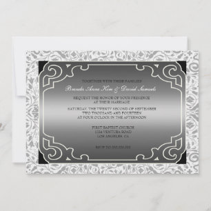 Faire-part de mariage Art déco des années 1920