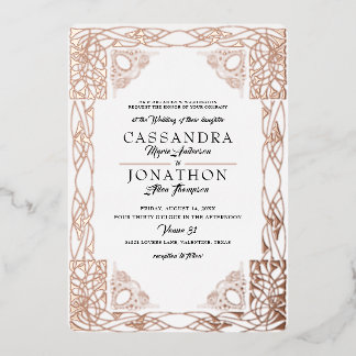 Faire-part de mariage : Art Nouveau & Poème 22