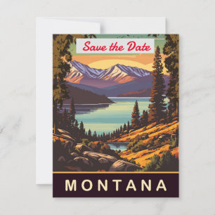 Faire-part de mariage au lac de Montana Mountain