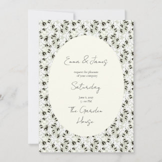 Faire-part de mariage aux fleurs fantaisistes