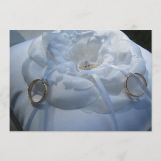 Faire-part de mariage avec anneaux