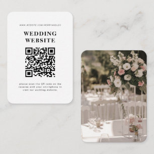 Faire-part de mariage avec code QR RSVP