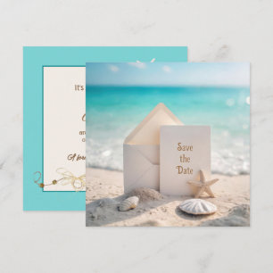 Faire-part de mariage avec étoile de mer
