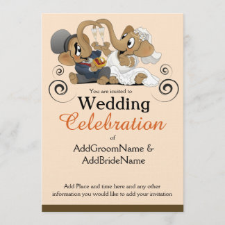 Faire-part de mariage avec l'illustration