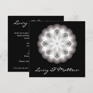 Faire-part de mariage avec l'illustration de Manda