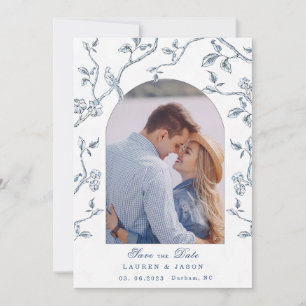 Faire-part de mariage avec photo de couple Toile b