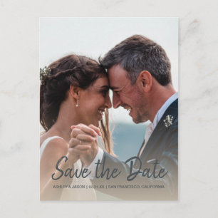 Faire-part de mariage avec photo de fiançailles en