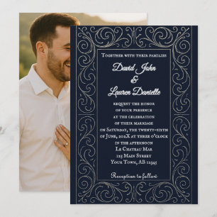 Faire-part de mariage avec photo de la Royal Navy