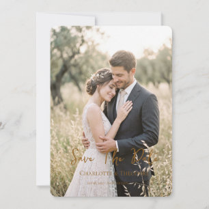 Faire-part de mariage avec photo en écriture moder