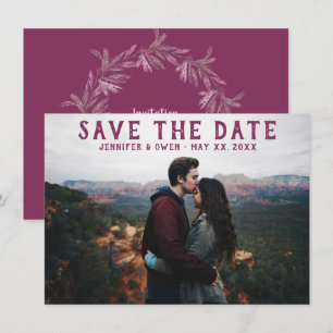 Faire-part de Mariage avec Photo Engagement