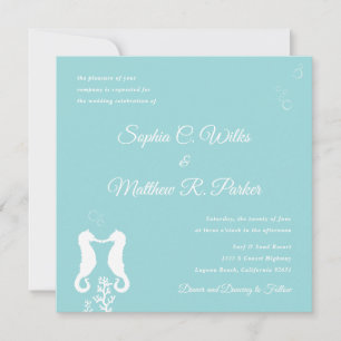 Faire-part de mariage Balnéaire   Aqua