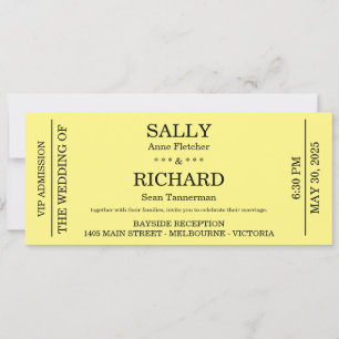 Faire-part de mariage (Billet Concert Styled)