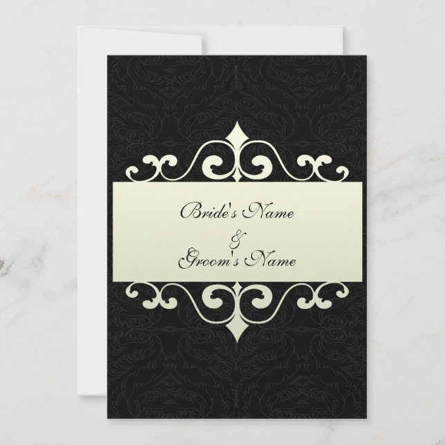 Faire-part de mariage - blanc en cristal sur le (Devant)