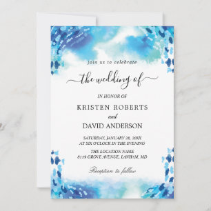 faire-part de mariage bleu clair