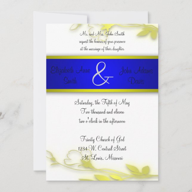 Faire-part de mariage bleu de l'évasion deux (Devant)
