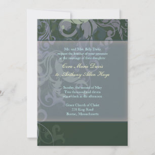 Faire-part de mariage Blue Victoria