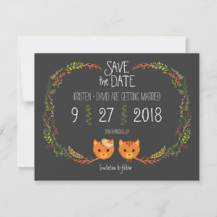 Faire-part de mariage Bohème Rustique avec des cha