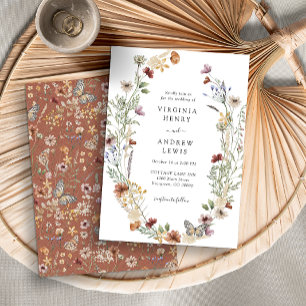 Faire-part de mariage Boho en terre cuite