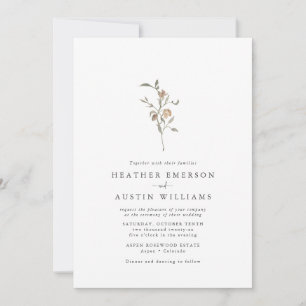 Faire-part de mariage Boho minimaliste