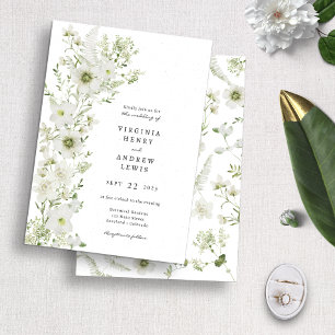 Faire-part de mariage Boho rustique verdoyant