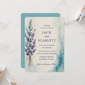 Faire-part de mariage botanique artistique
