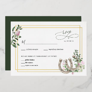 Faire-part de mariage botanique au trèfle élégant 