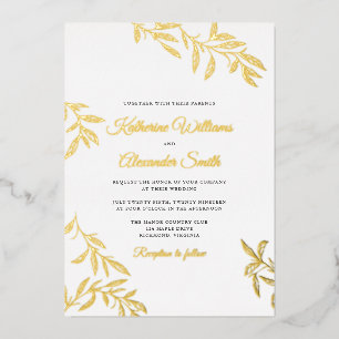 Faire-part de mariage botanique doux