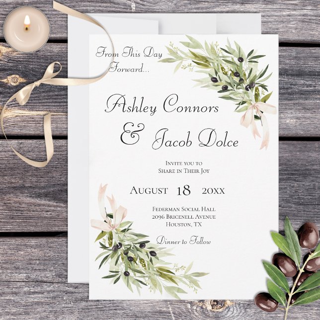 Faire-part de mariage Bouquets de la Branche d'Oli (Créateur téléchargé)
