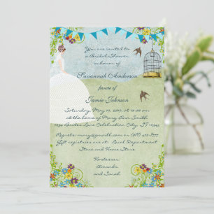 Faire-part de Mariage Brunette Bunting Shower de M