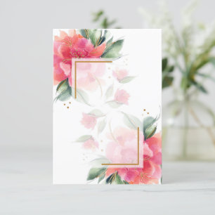 Faire-part de mariage budget jardin Rose vierge