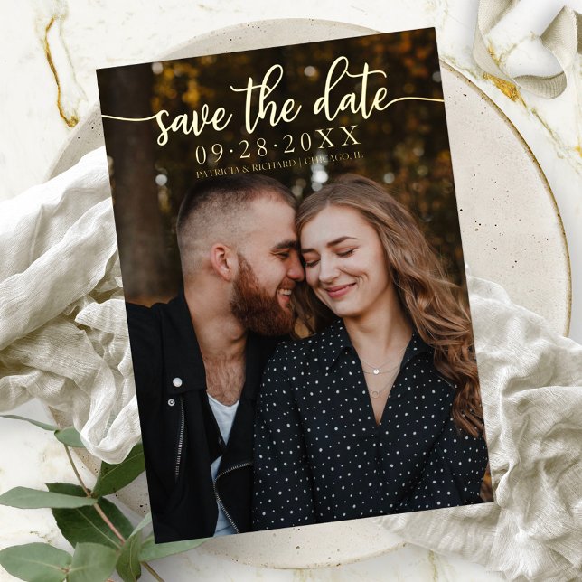 Faire-part de mariage calligraphié chic (Créateur téléchargé)