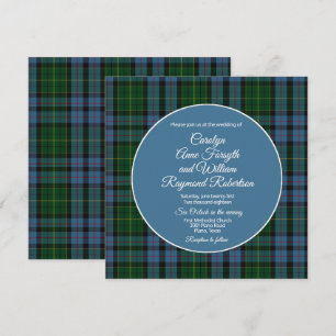 Faire-part de mariage Carré Forsyth Plaid