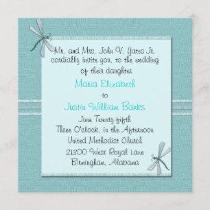 Faire-part de mariage carré personnalisable