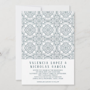 Faire-part de mariage Carrelage Espagnol