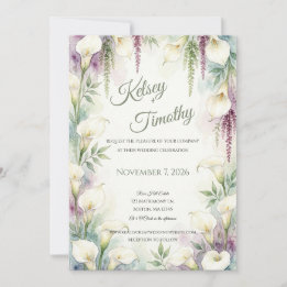Faire-part de mariage Cascade de Calla