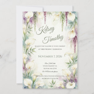 Faire-part de mariage Cascade de Calla