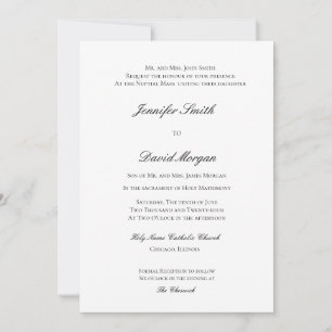 Faire-part de mariage catholique classique
