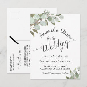Faire-Part de Mariage Champêtre Eucalyptus & Verdu